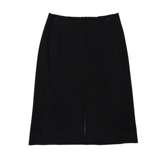 MM.LaFleur Dresses & Skirts - MM.LaFleur Noho Skirt Women 4 Black Viscose Textured Front Vent Pencil